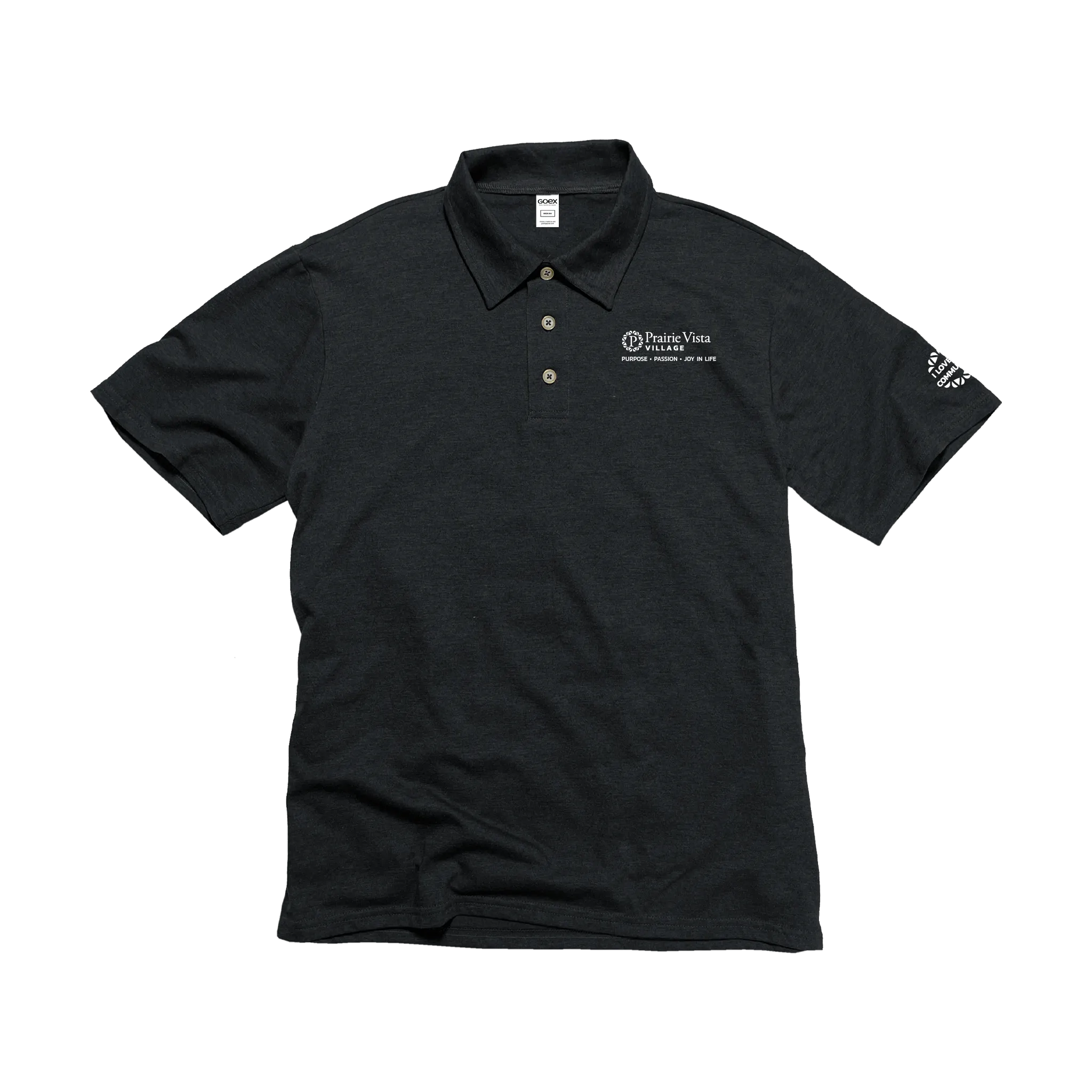 Prairie Vista Unisex Charcoal Polo