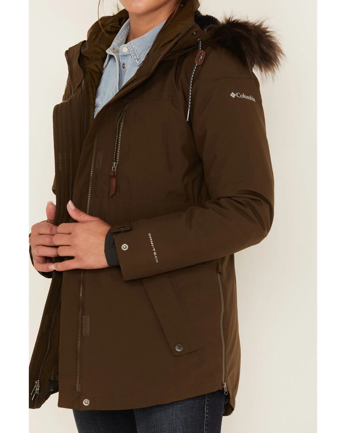 Product Name:  Columbia Women's Payton Faux Fur Interchange Omni-Tech Jacket