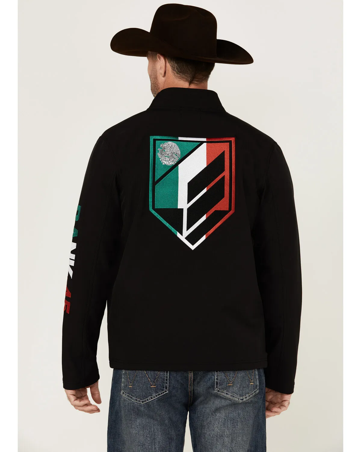 Product Name:  RANK 45® Men's Mexico Flag Softshell Jacket