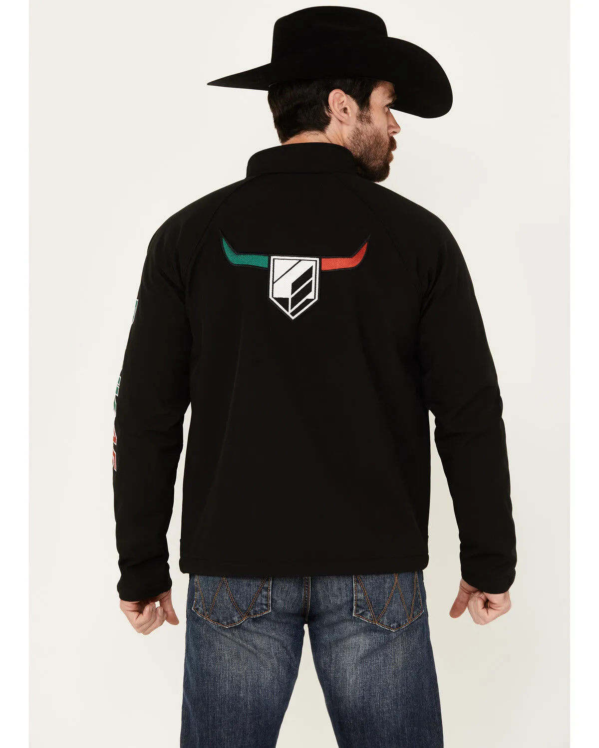 Product Name:  RANK 45® Men's Mexico Melange Embroidered Softshell Jacket