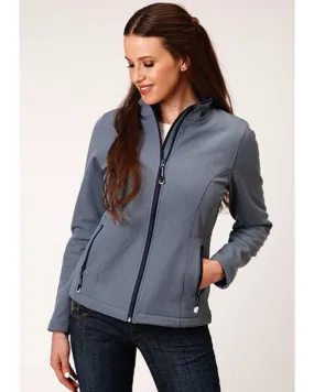 Product Name:  Roper Women's Blue Heathered Softshell Jacket