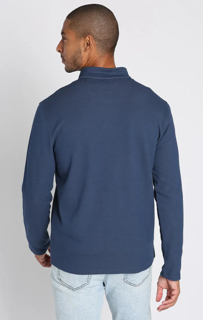 Quarter Zip Cotton Modal Blend Pullover