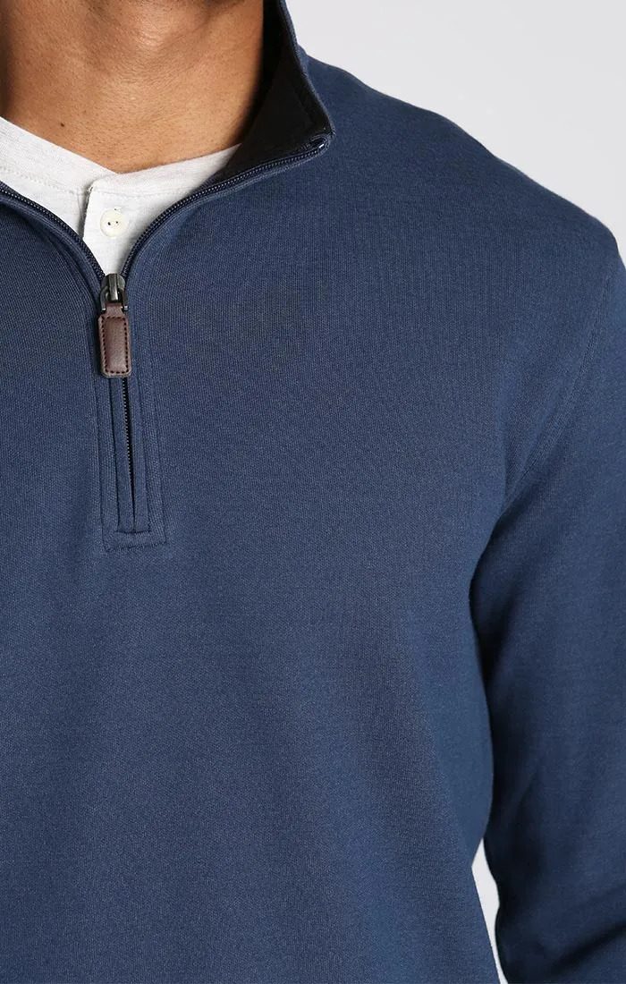 Quarter Zip Cotton Modal Blend Pullover