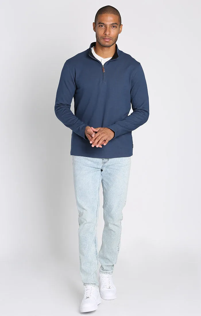 Quarter Zip Cotton Modal Blend Pullover