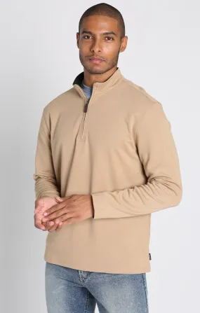 Quarter Zip Cotton Modal Blend Pullover