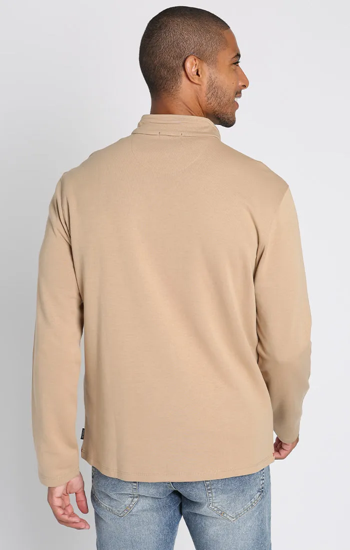 Quarter Zip Cotton Modal Blend Pullover