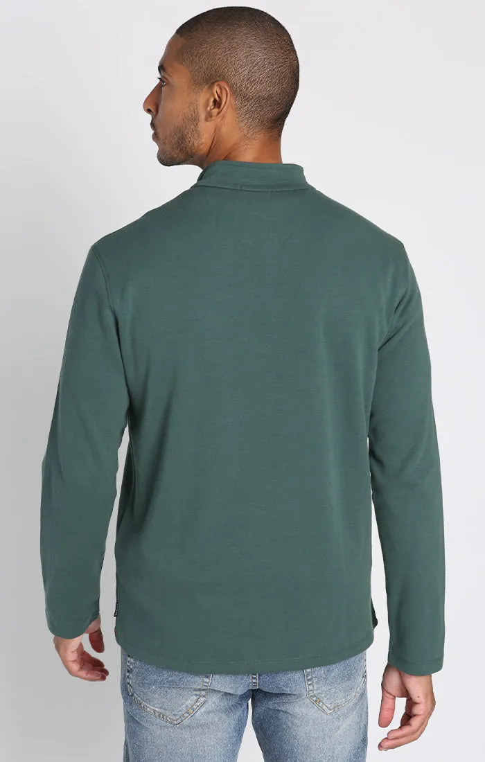 Quarter Zip Cotton Modal Blend Pullover