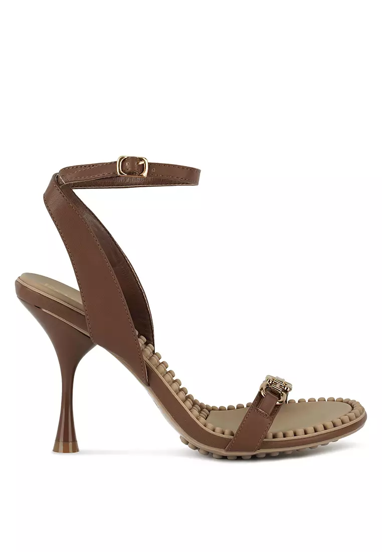 Rag & CO. Mocca High Heeled Sandals