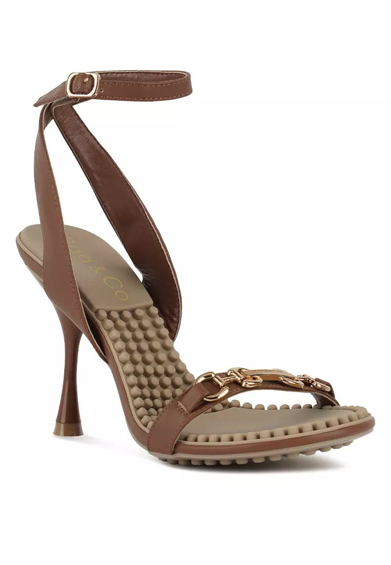 Rag & CO. Mocca High Heeled Sandals