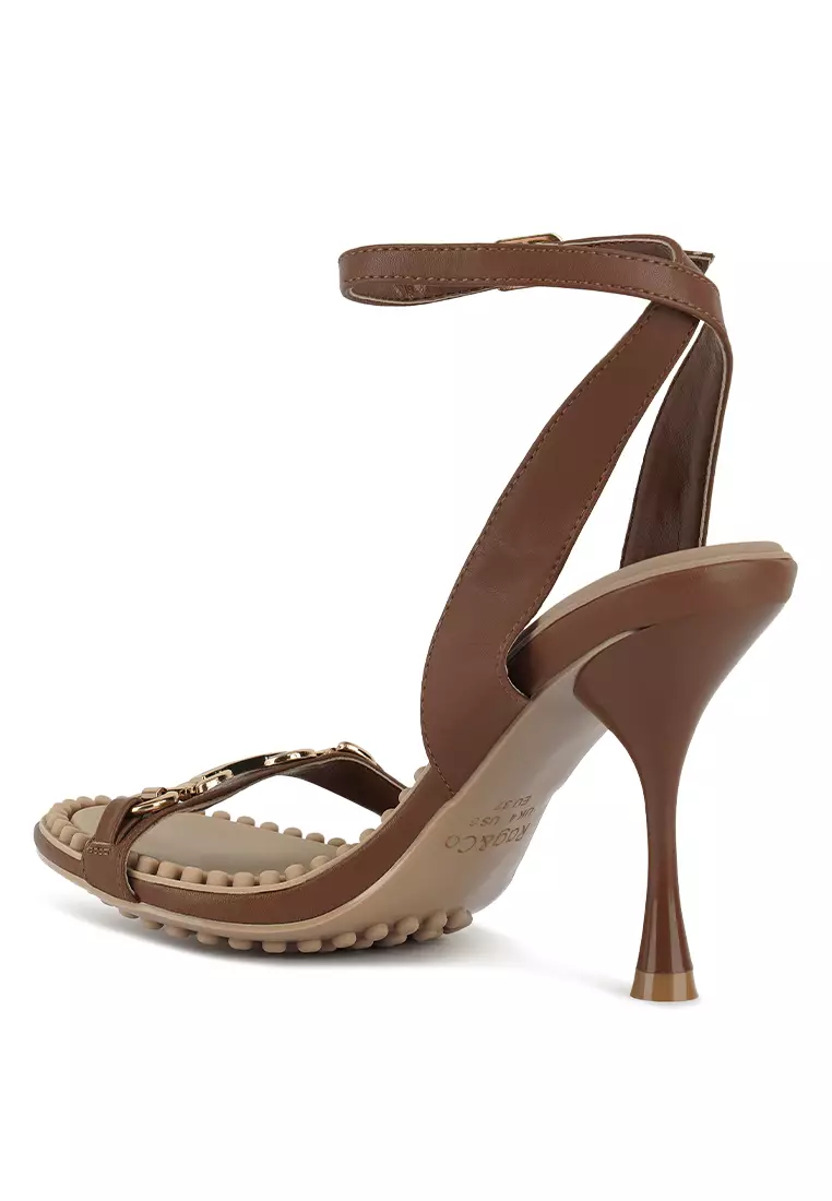 Rag & CO. Mocca High Heeled Sandals