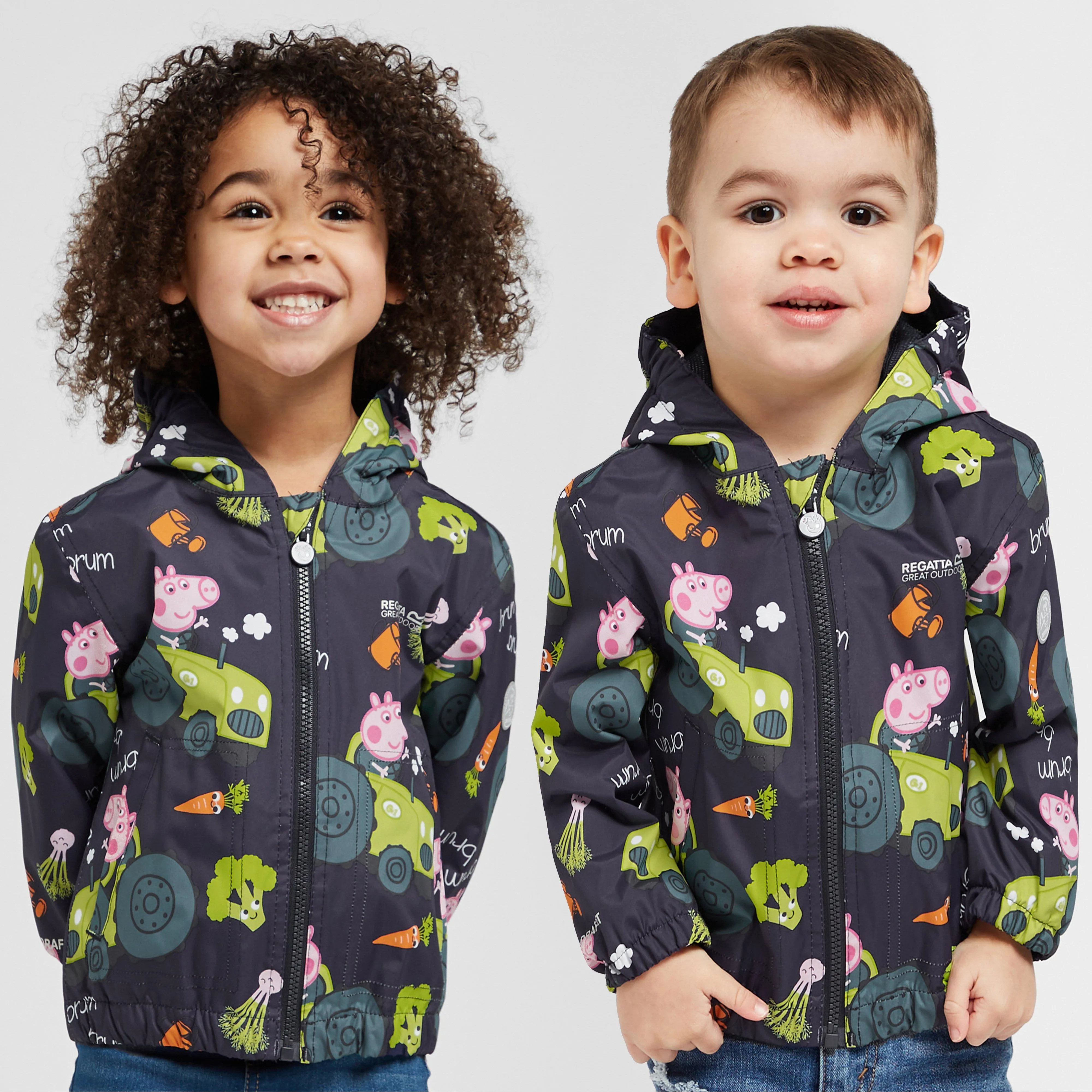 Regatta Kids' Peppa Pig Muddy Puddle Waterproof Jacket | Ultimate Outdoors