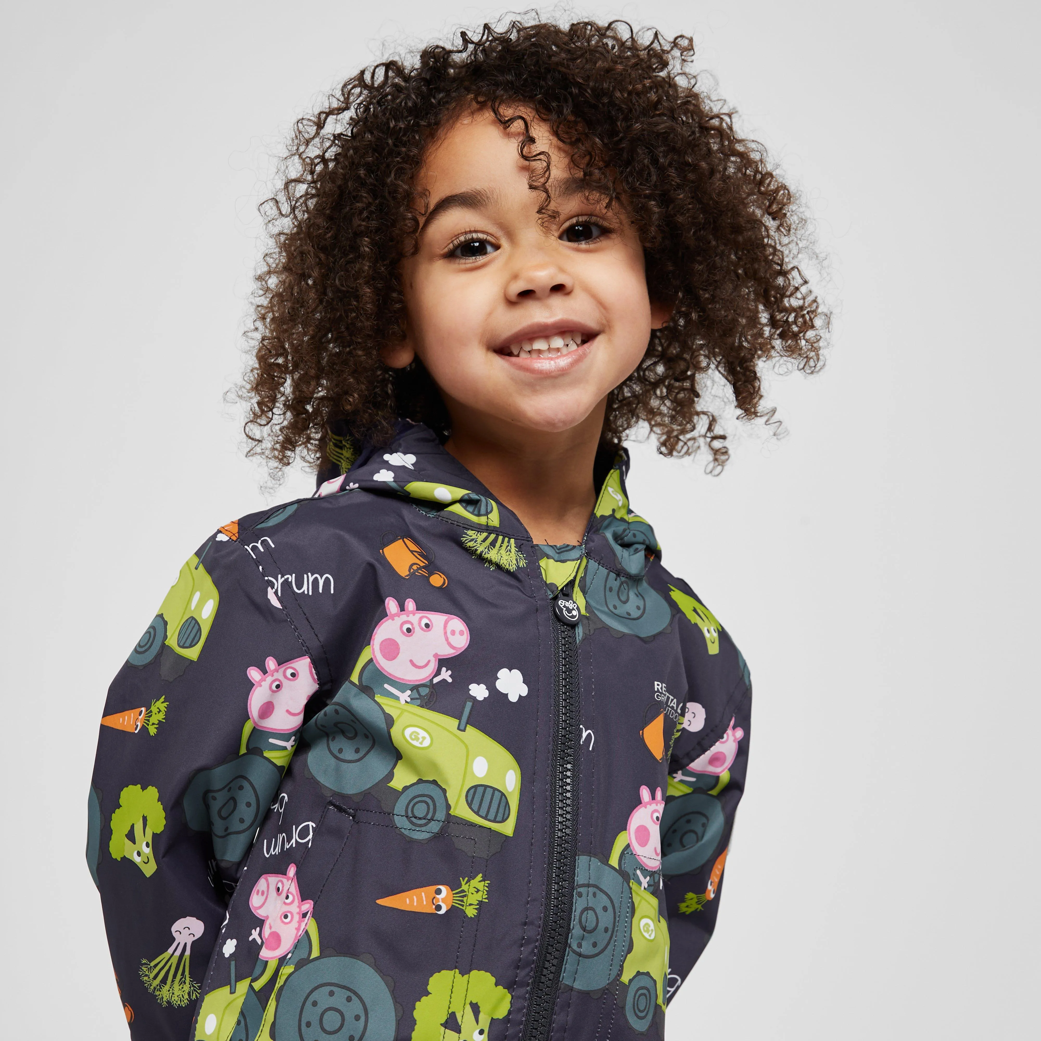 Regatta Kids' Peppa Pig Muddy Puddle Waterproof Jacket | Ultimate Outdoors