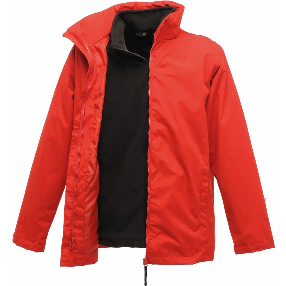 Regatta Mens Classic 3 in 1 Waterproof Jacket TRA150 Red