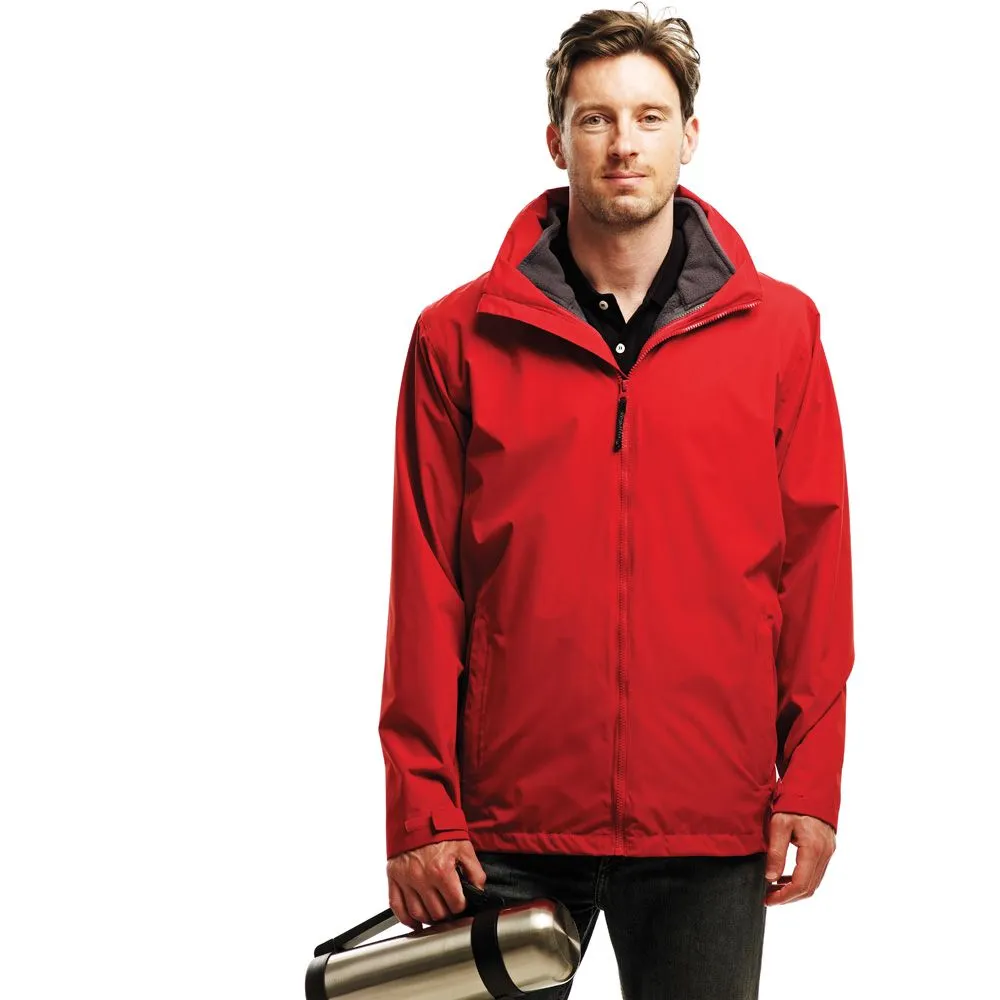 Regatta Mens Classic 3 in 1 Waterproof Jacket TRA150 Red