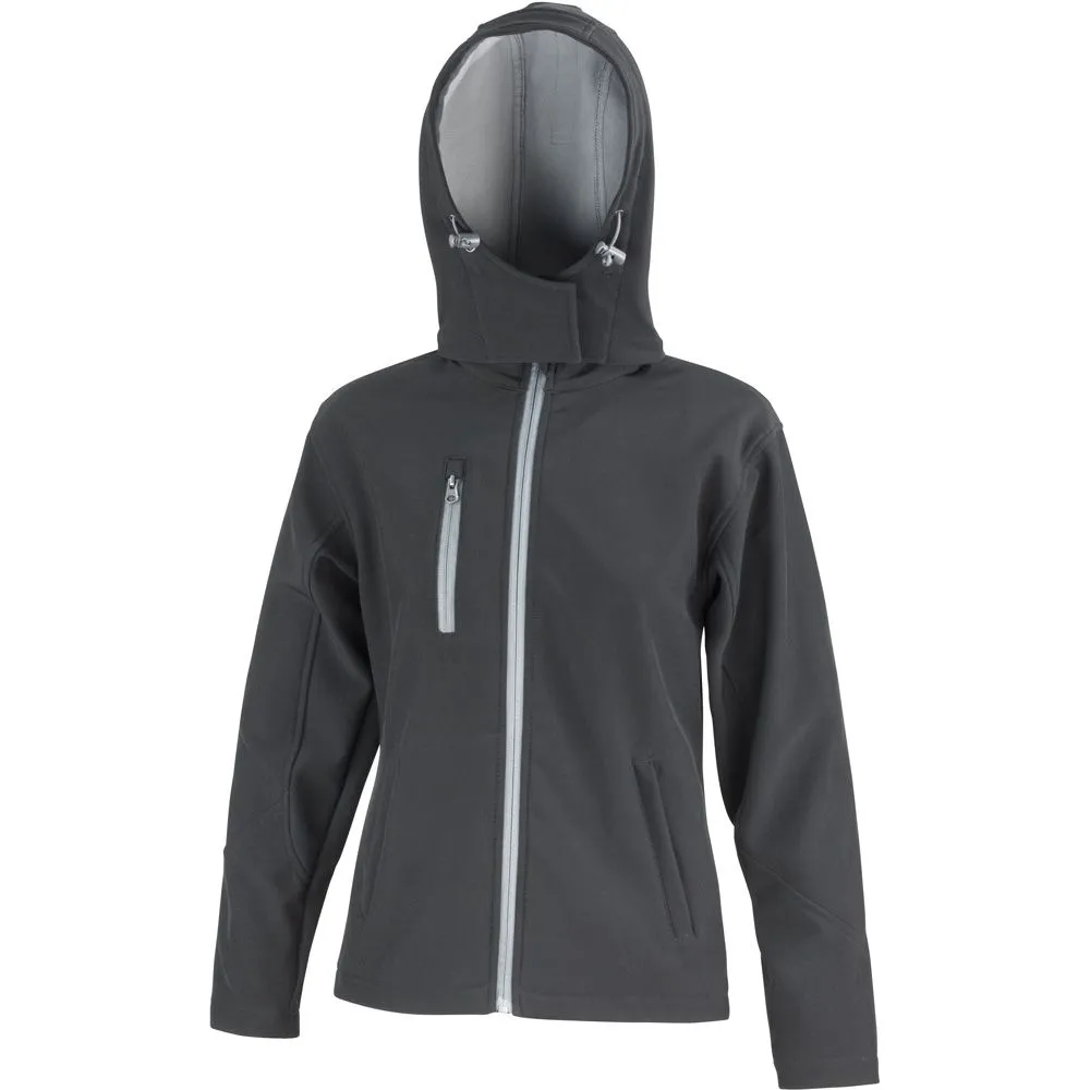 Result Core Ladies Performance Hooded Softshell Jacket 