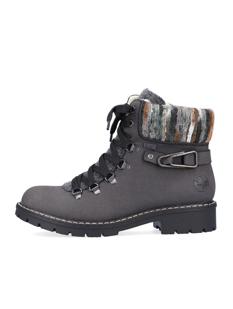 Rieker Y9131-45 Ankle Boot in Grey