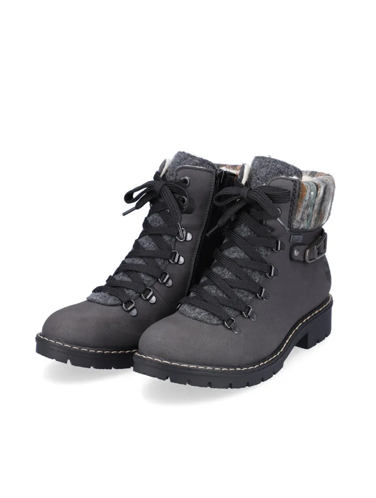 Rieker Y9131-45 Ankle Boot in Grey