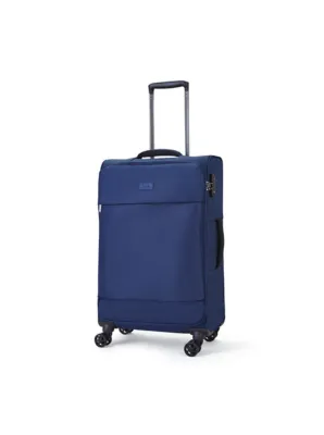 Rock TR-0264-NAV Paris Navy Soft Shell Suitcase | Holiday Shop | George at ASDA