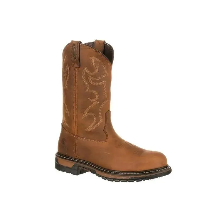 Rocky Original Ride Branson Mens Steel Toe Waterproof Western Roper Boot 2809