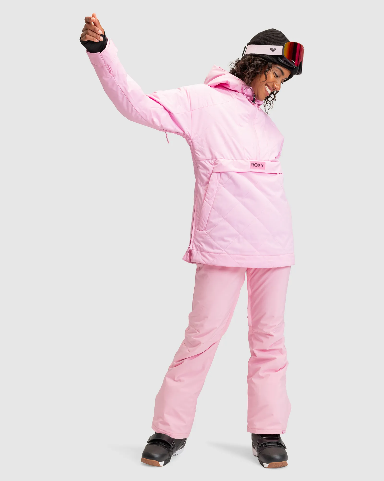 Roxy Womens Radiant Lines Overhead Technical Snow Jacket - Pink Frosting | SurfStitch