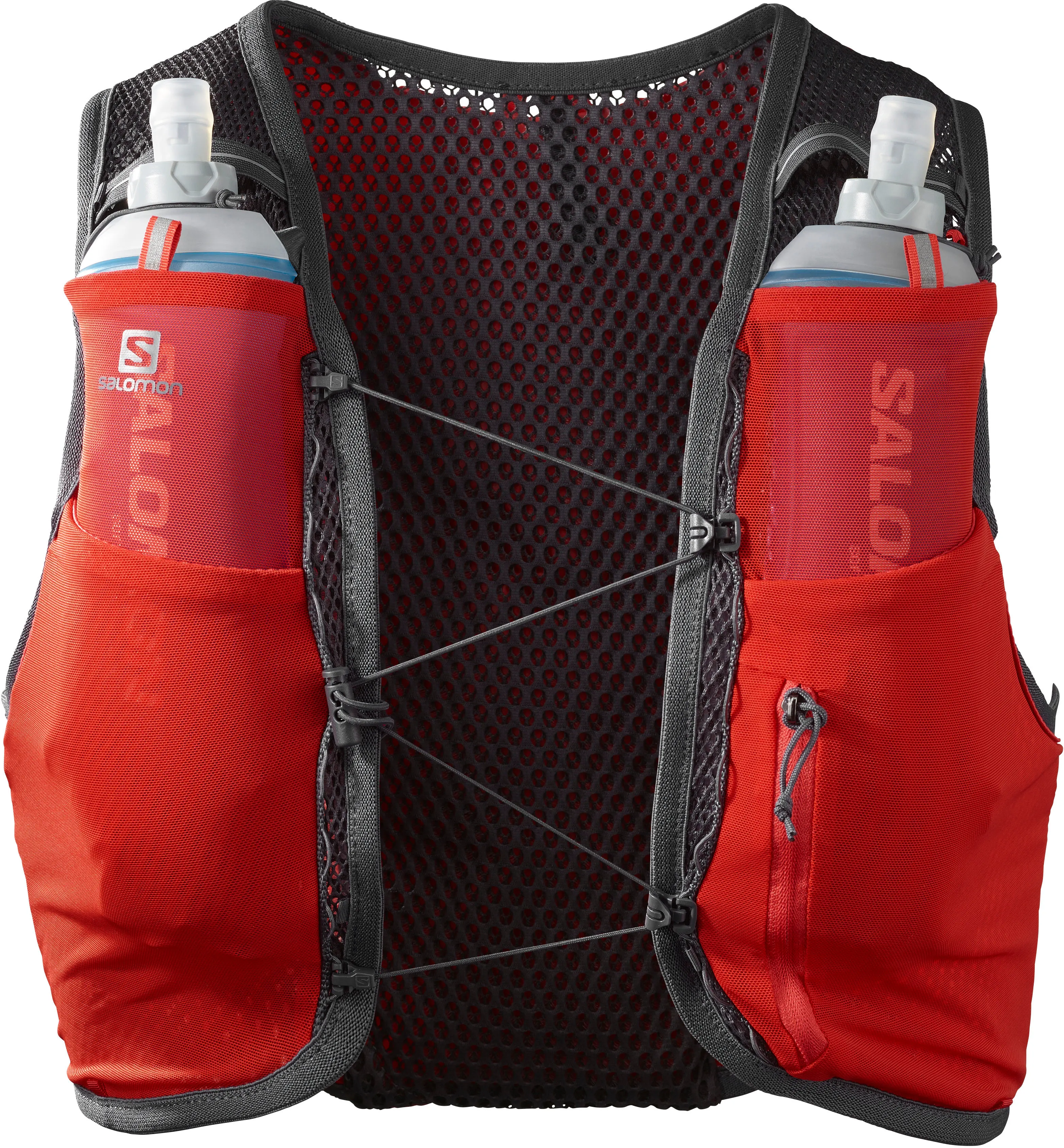 Salomon Active Skin 4 With Flasks Fiery Red/Ebony | Buy Salomon Active Skin 4 With Flasks Fiery Red/Ebony here | Outnorth