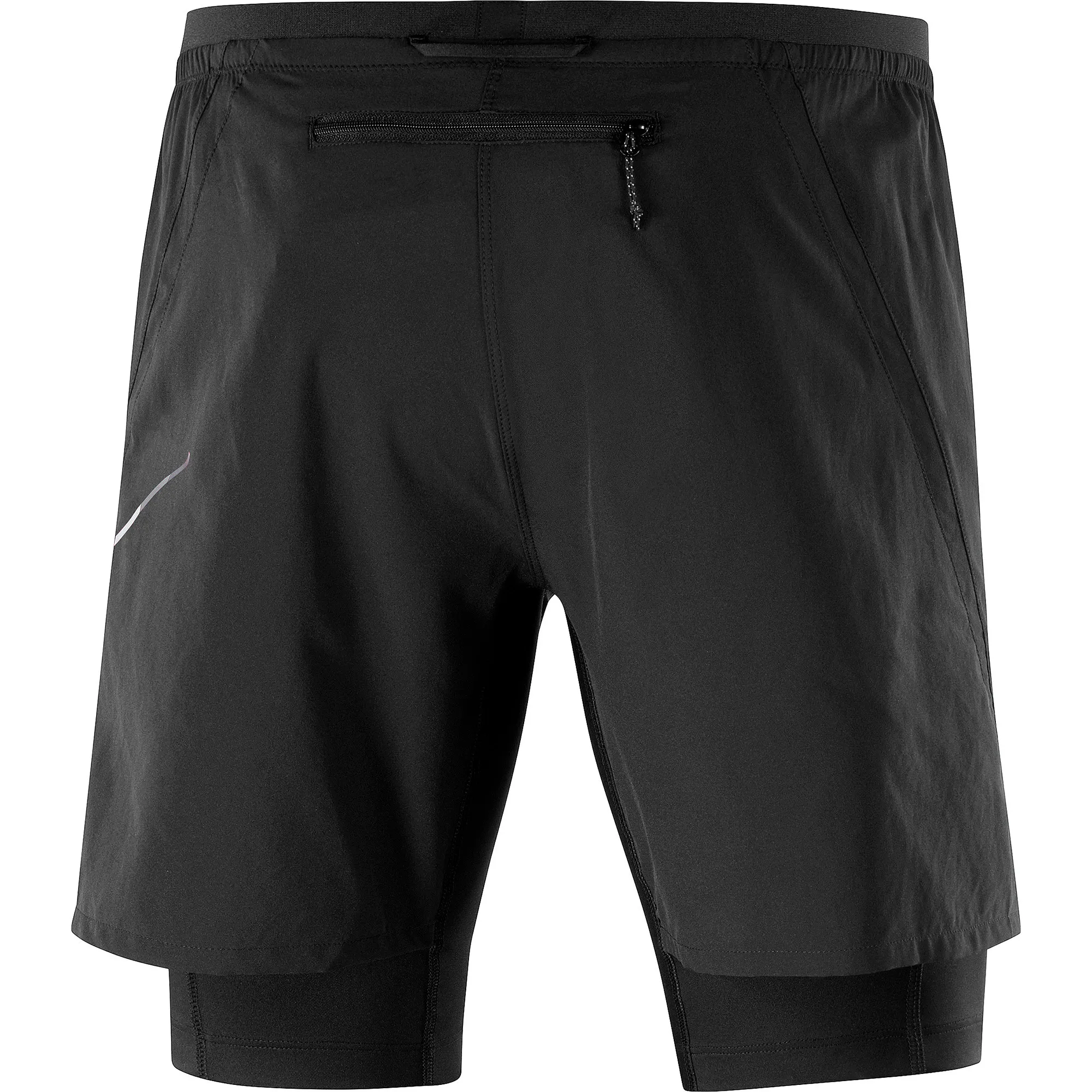 Salomon Men's Cross Twinskin Shorts Deep Black | Buy Salomon Men's Cross Twinskin Shorts Deep Black here | Outnorth