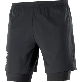 Salomon Men's Cross Twinskin Shorts Deep Black | Buy Salomon Men's Cross Twinskin Shorts Deep Black here | Outnorth