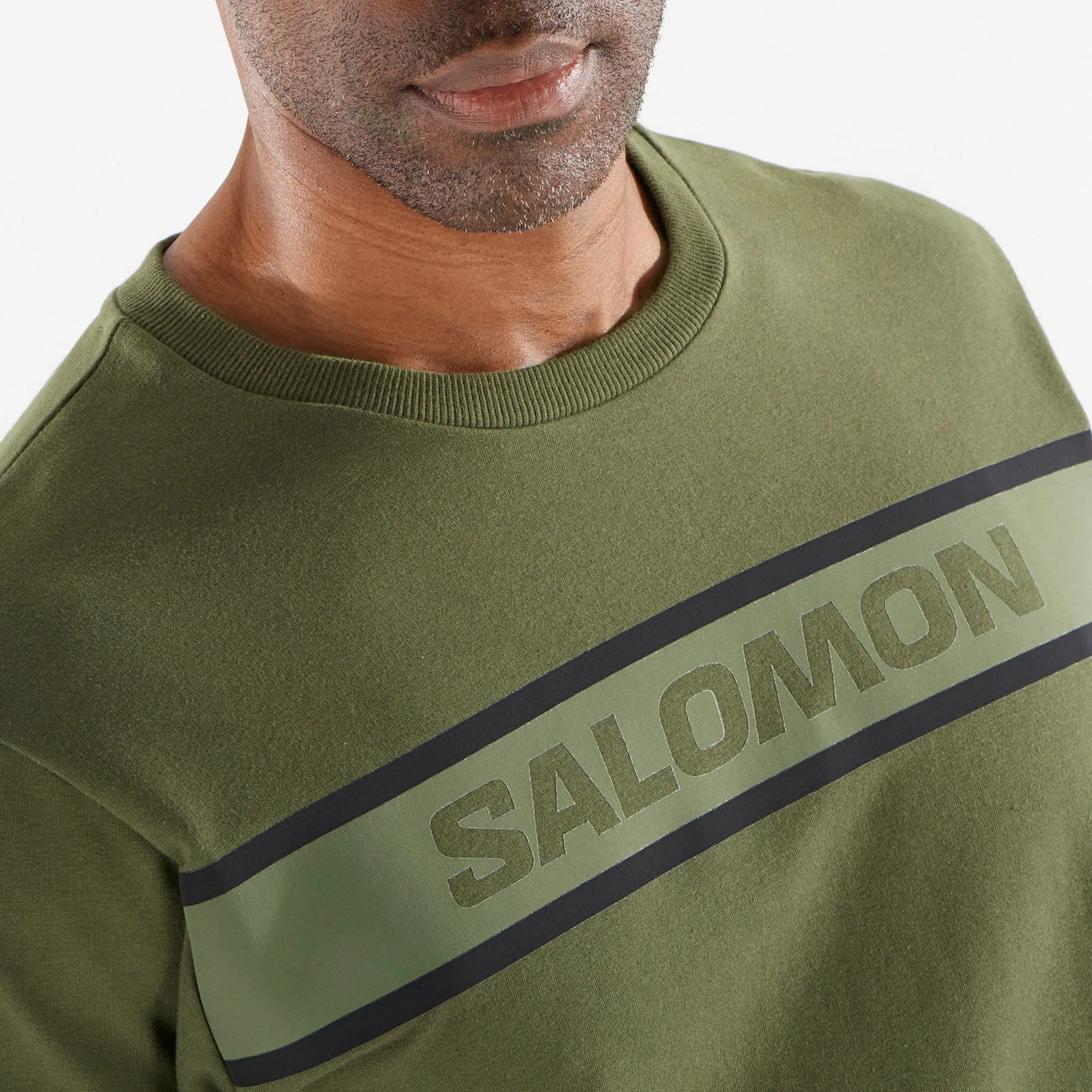 Salomon Men's Essential Crew Neck Forest Night/Grape Leaf | Buy Salomon Men's Essential Crew Neck Forest Night/Grape L