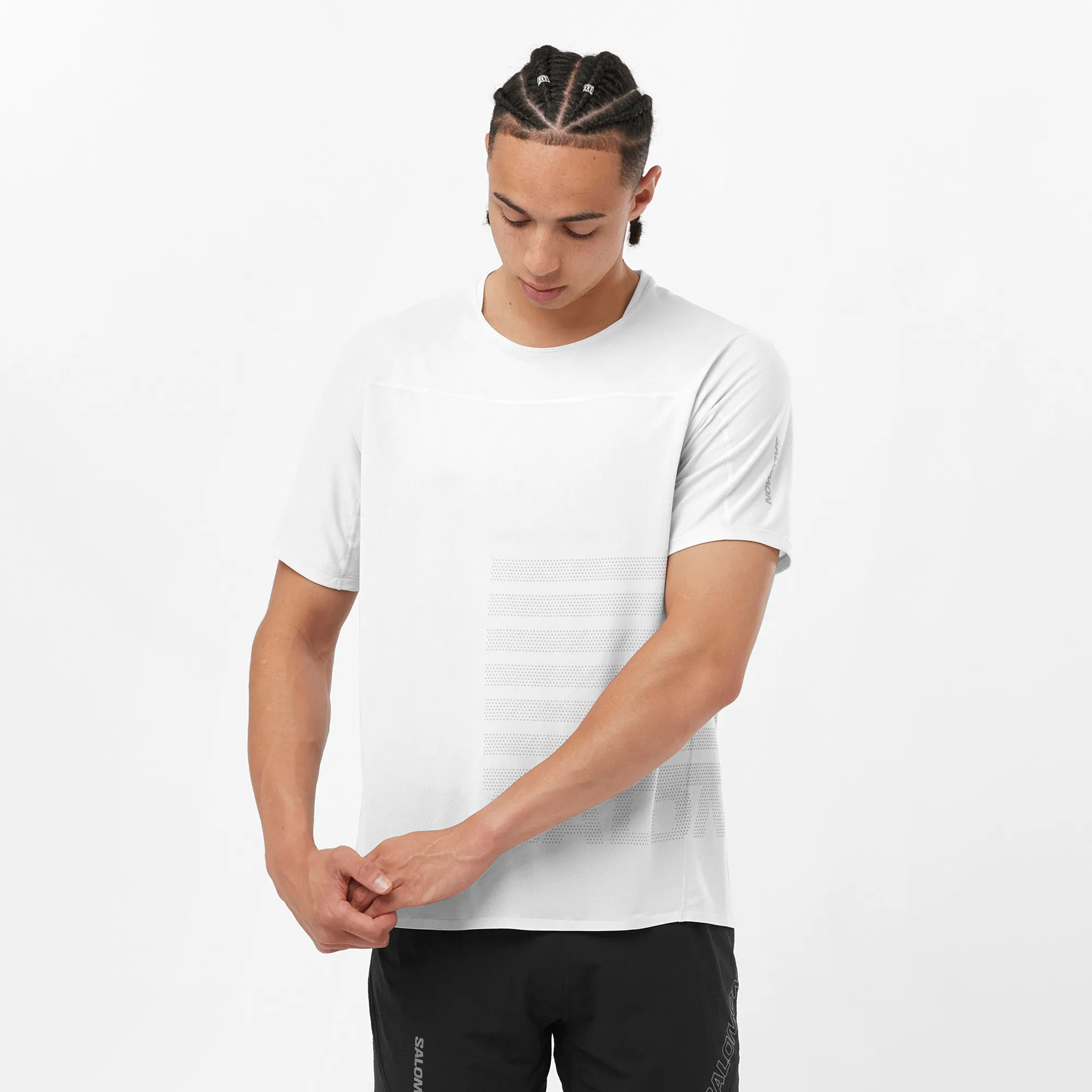 Salomon Men's Sense Aero Graphic Tee White | Buy Salomon Men's Sense Aero Graphic Tee White here | Outnorth