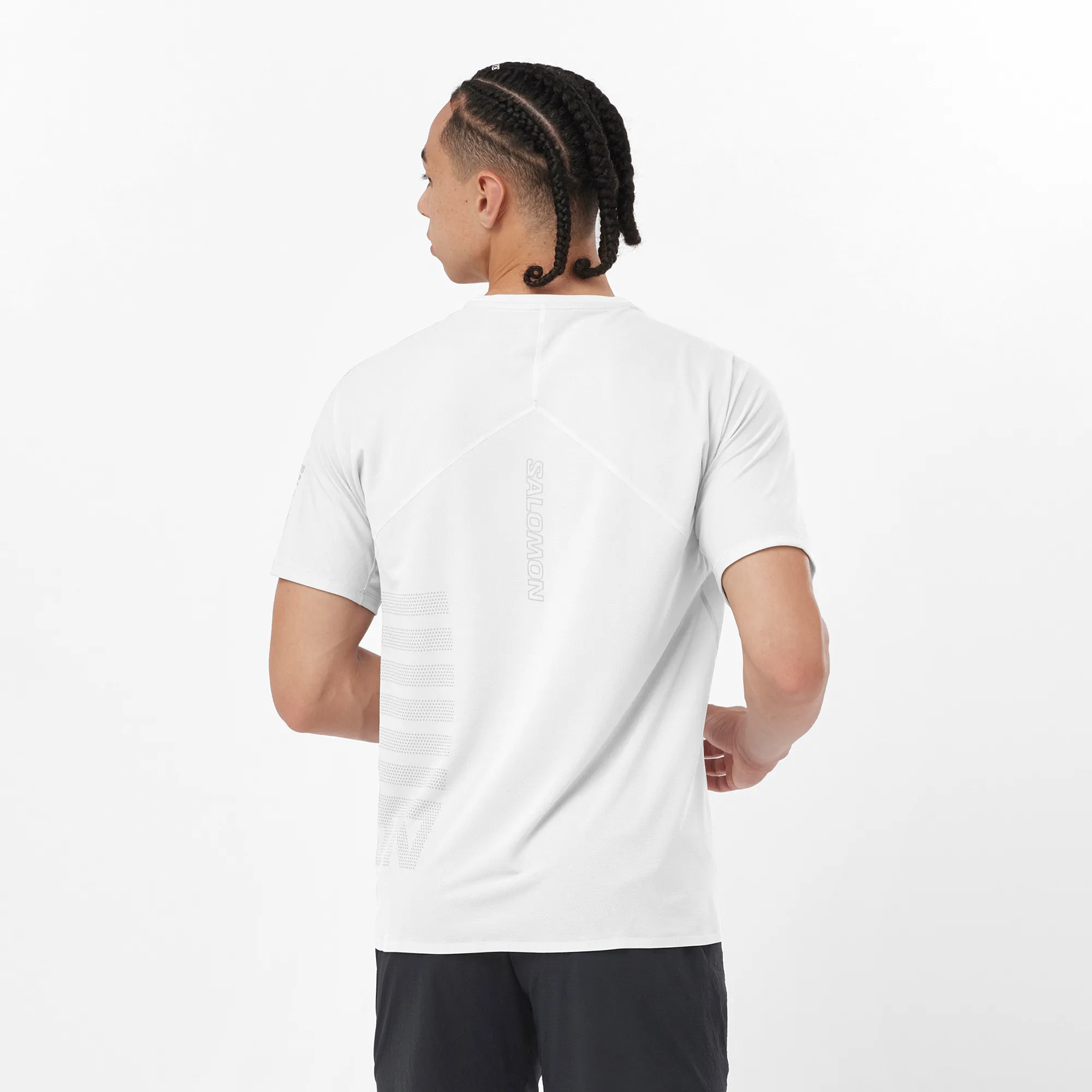 Salomon Men's Sense Aero Graphic Tee White | Buy Salomon Men's Sense Aero Graphic Tee White here | Outnorth