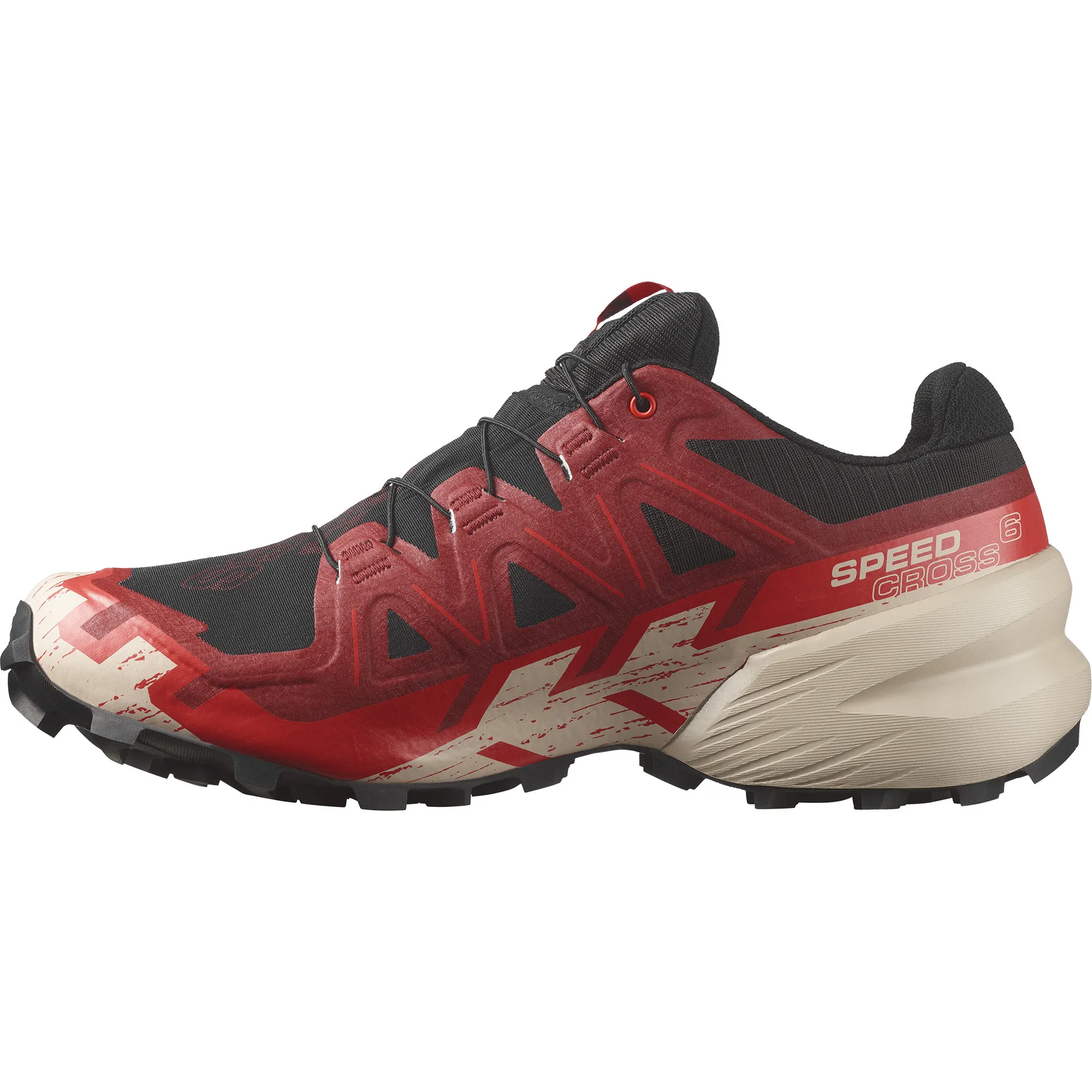 Salomon Men's Speedcross 6 GORE-TEX Black/Red Dalhia/Poppy Red | Buy Salomon Men's Speedcross 6 GORE-TEX Black/Red Dal