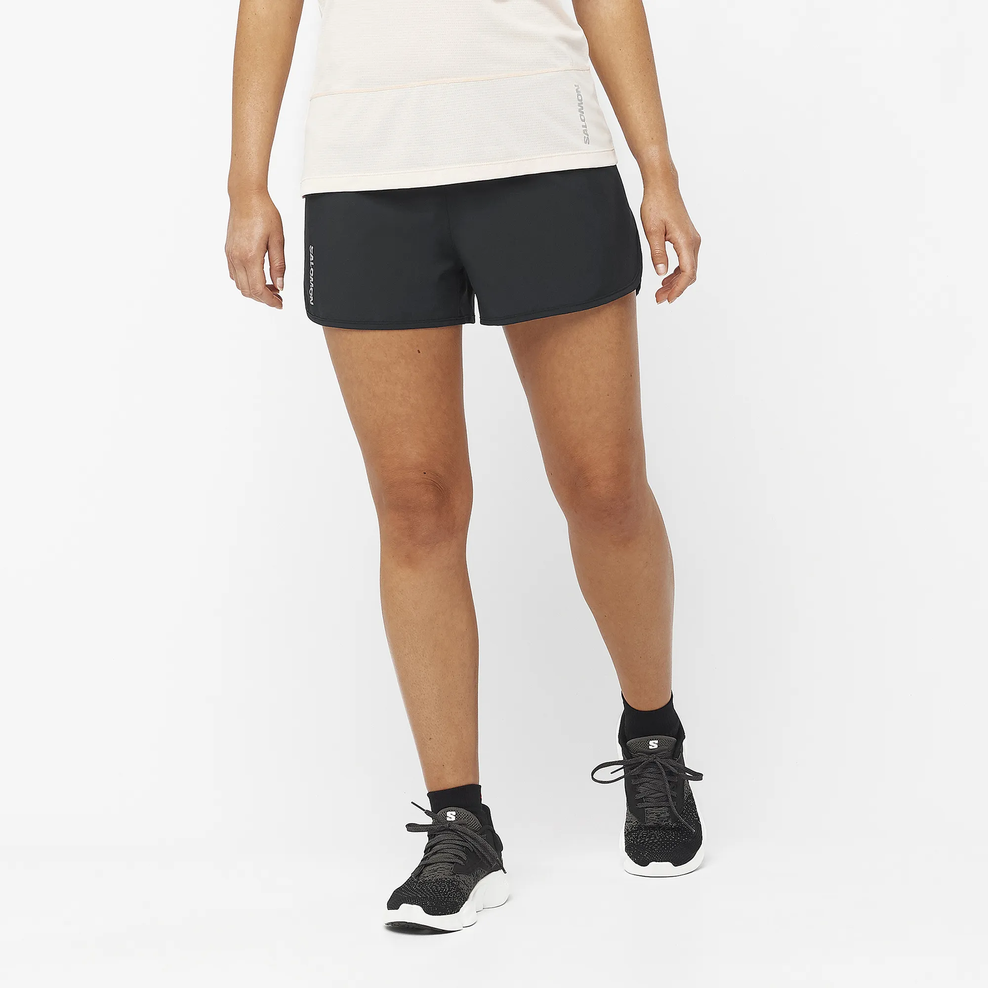 Salomon Women's Cross 3'' Shorts Deep Black | Buy Salomon Women's Cross 3'' Shorts Deep Black here