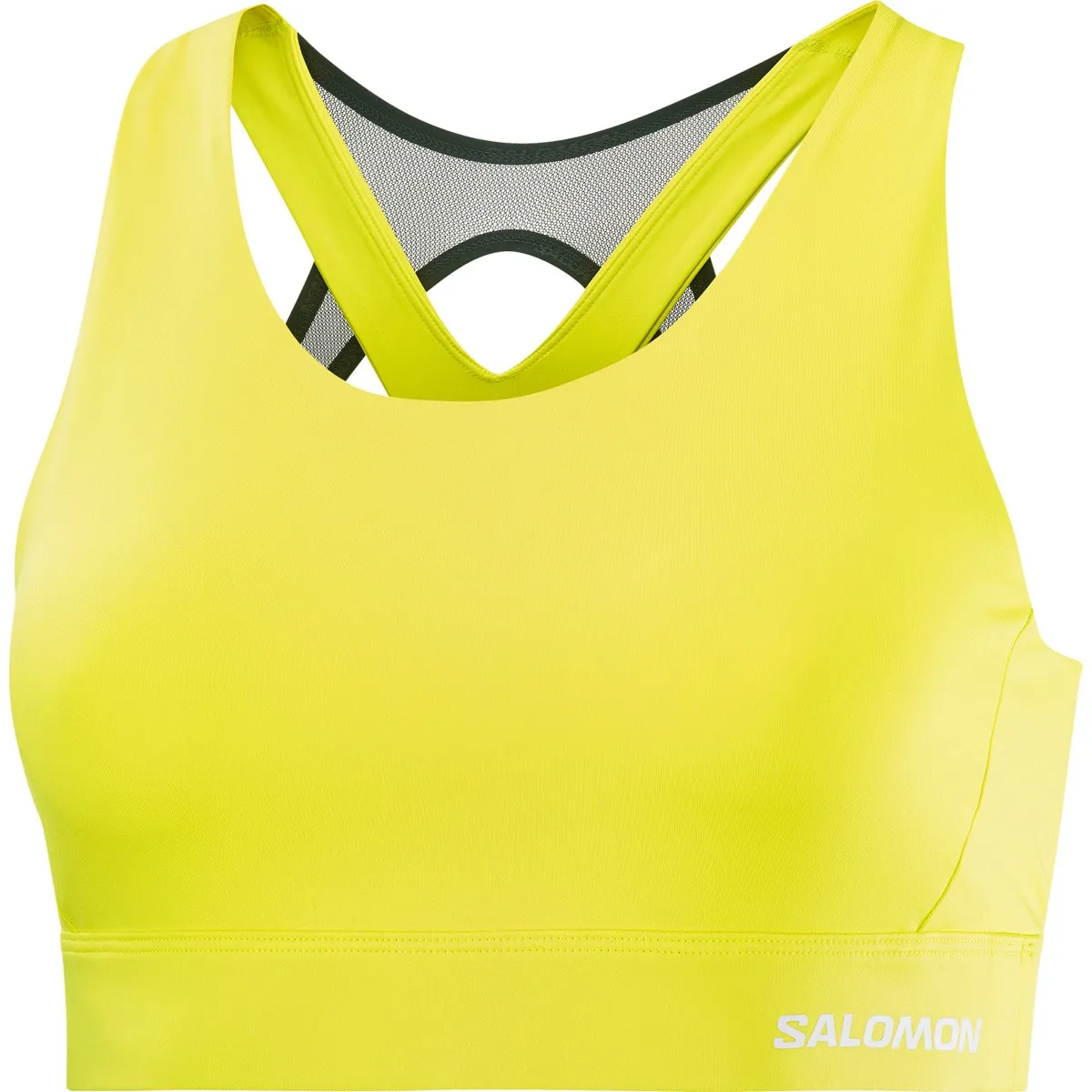 Salomon Women's Cross Run Sports Bra Sulphur Spring | Buy Salomon Women's Cross Run Sports Bra Sulphur Spring here | O