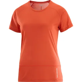 Salomon Women's Cross Run Tee Cherry Tomato | Buy Salomon Women's Cross Run Tee Cherry Tomato here | Outnorth