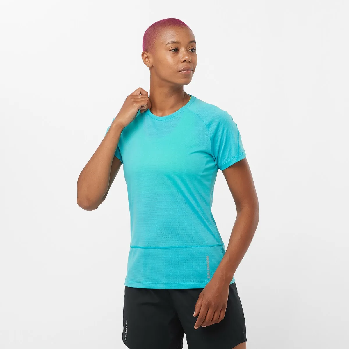 Salomon Women's Cross Run Tee Peacock Blue | Buy Salomon Women's Cross Run Tee Peacock Blue here | Outnorth