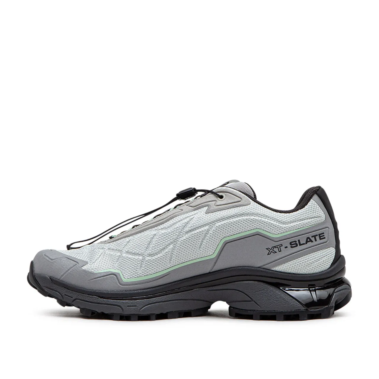 salomon xt-slate advanced (metal / gray flannel / cameo green)