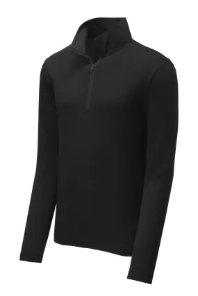 SanMar Men's Sport-Tek PosiCharge Tri-Blend Wicking 1/4-Zip Pullover #ST407