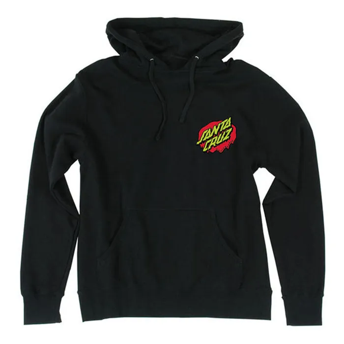 Santa Cruz Rob Hand Pullover Hooded L/S - Black - Men's Sweatshirt