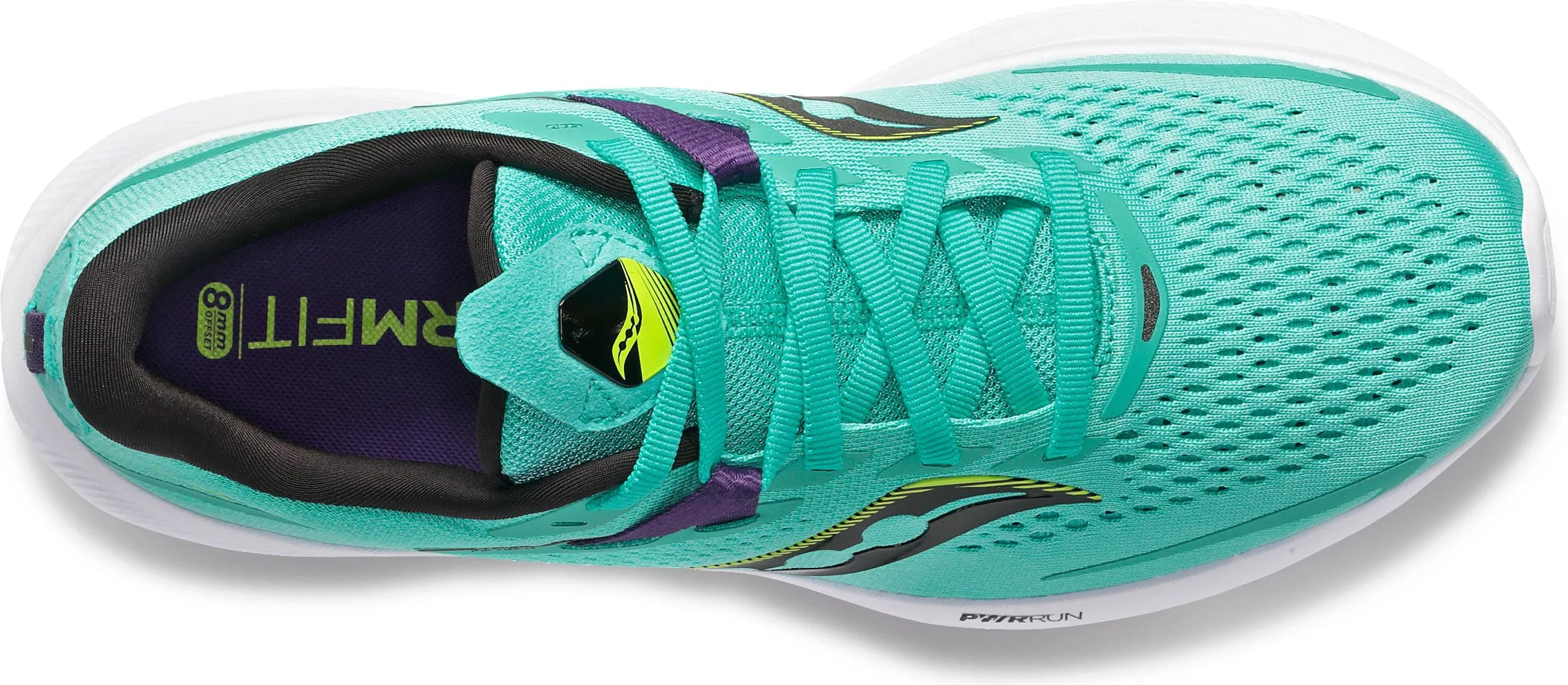 Saucony Ride 15 Cool Mint/Acid - Wide