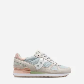 Saucony Shadow O' W Pastel Light Grey Light Blue Sneakers