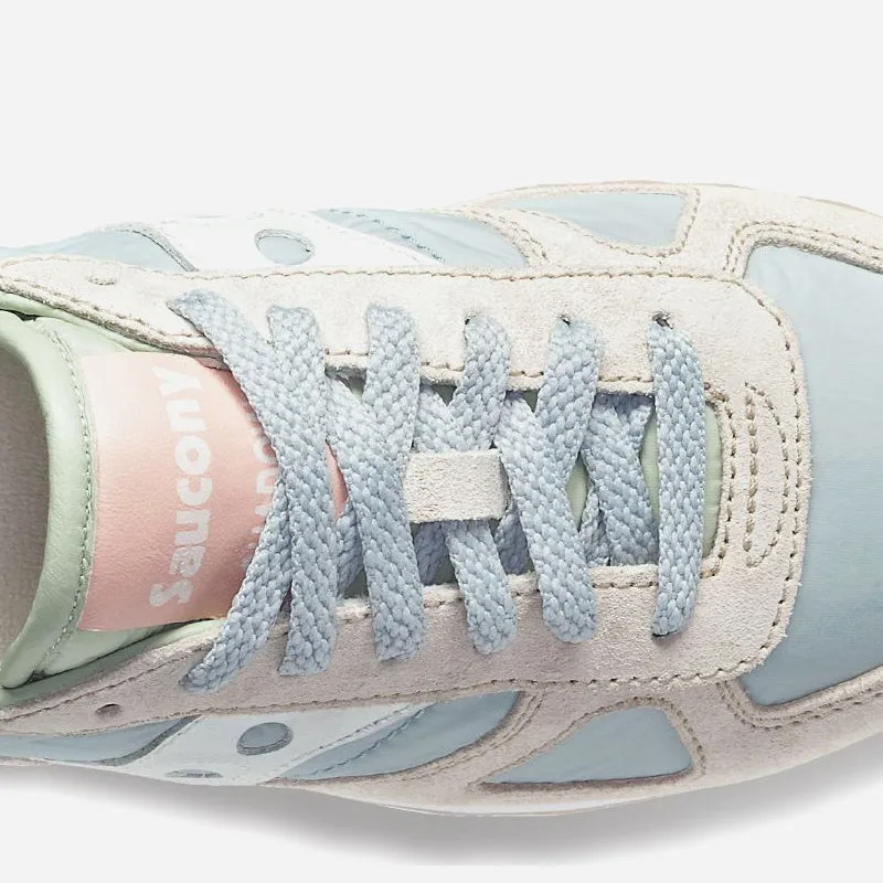 Saucony Shadow O' W Pastel Light Grey Light Blue Sneakers