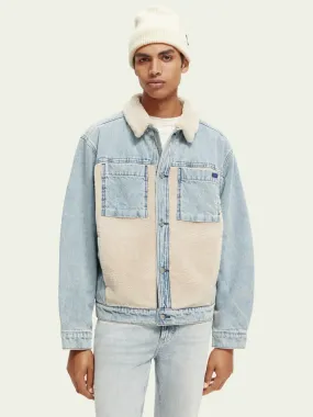 Scotch & Soda Teddy Lined Denim Trucker Jacket