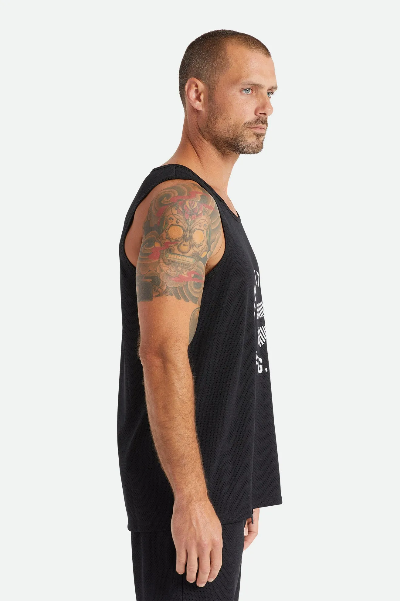 Shield Crest Tank - Black