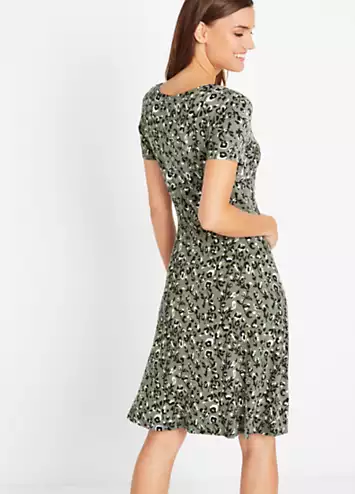 Short Sleeve Wrap Jersey Dress by bonprix | Look Again