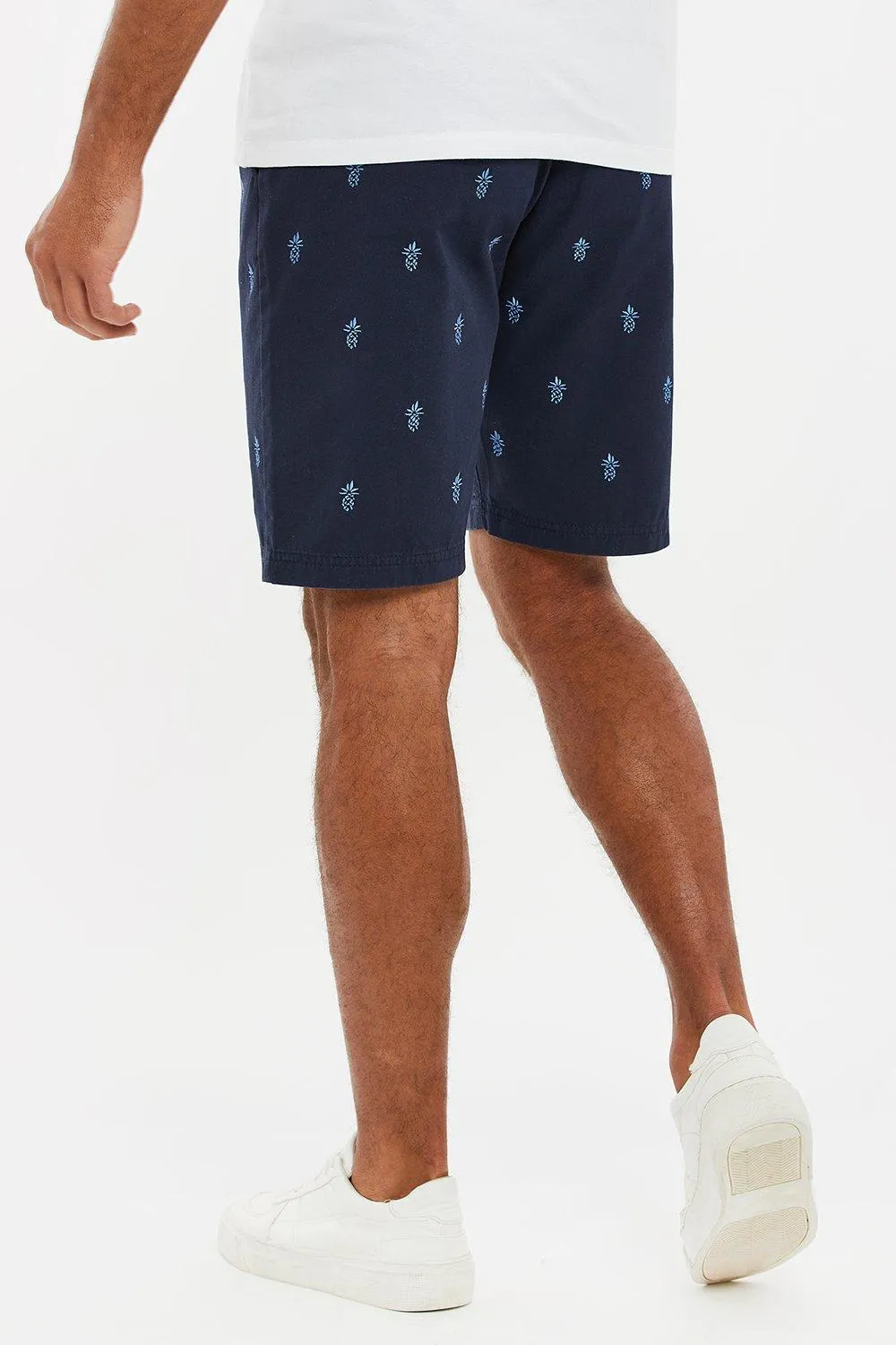 Shorts | Cotton 'Tropez' Embroidered Chino Shorts | Threadbare