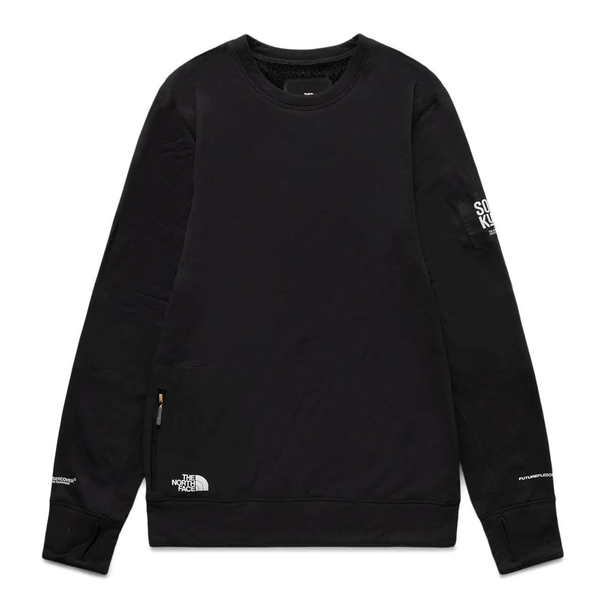 SOUKUU BY THE NORTH FACE X UNDERCOVER PROJECT U FUTUREFLEECE LONGSLEEVE CREW TNF BLACK | Bodega