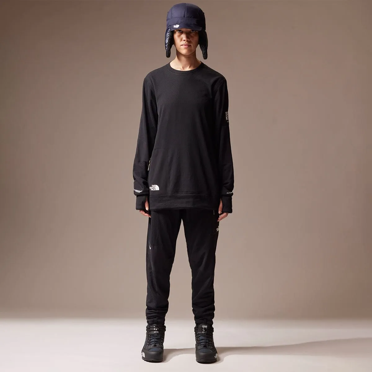 SOUKUU BY THE NORTH FACE X UNDERCOVER PROJECT U FUTUREFLEECE LONGSLEEVE CREW TNF BLACK | Bodega