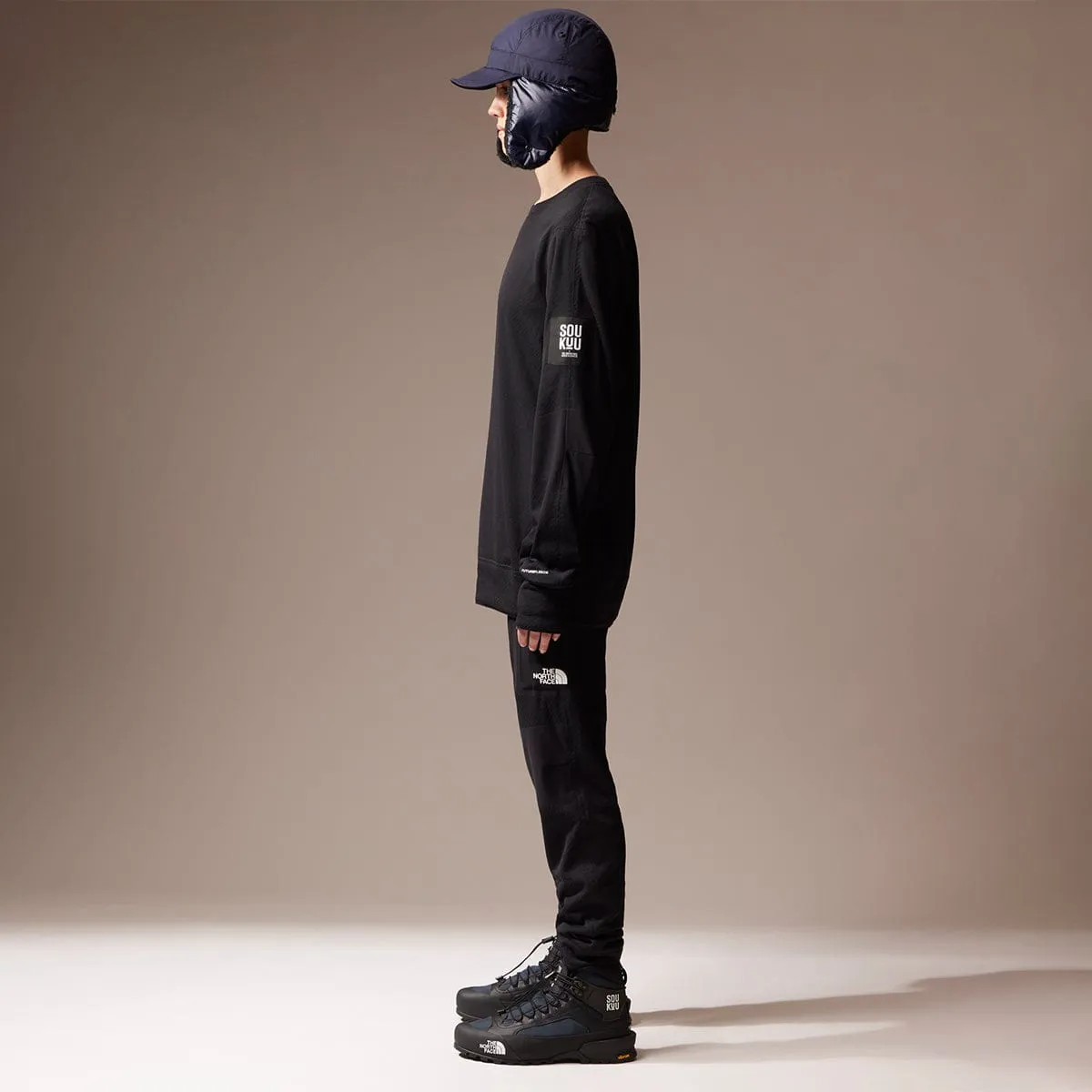 SOUKUU BY THE NORTH FACE X UNDERCOVER PROJECT U FUTUREFLEECE LONGSLEEVE CREW TNF BLACK | Bodega