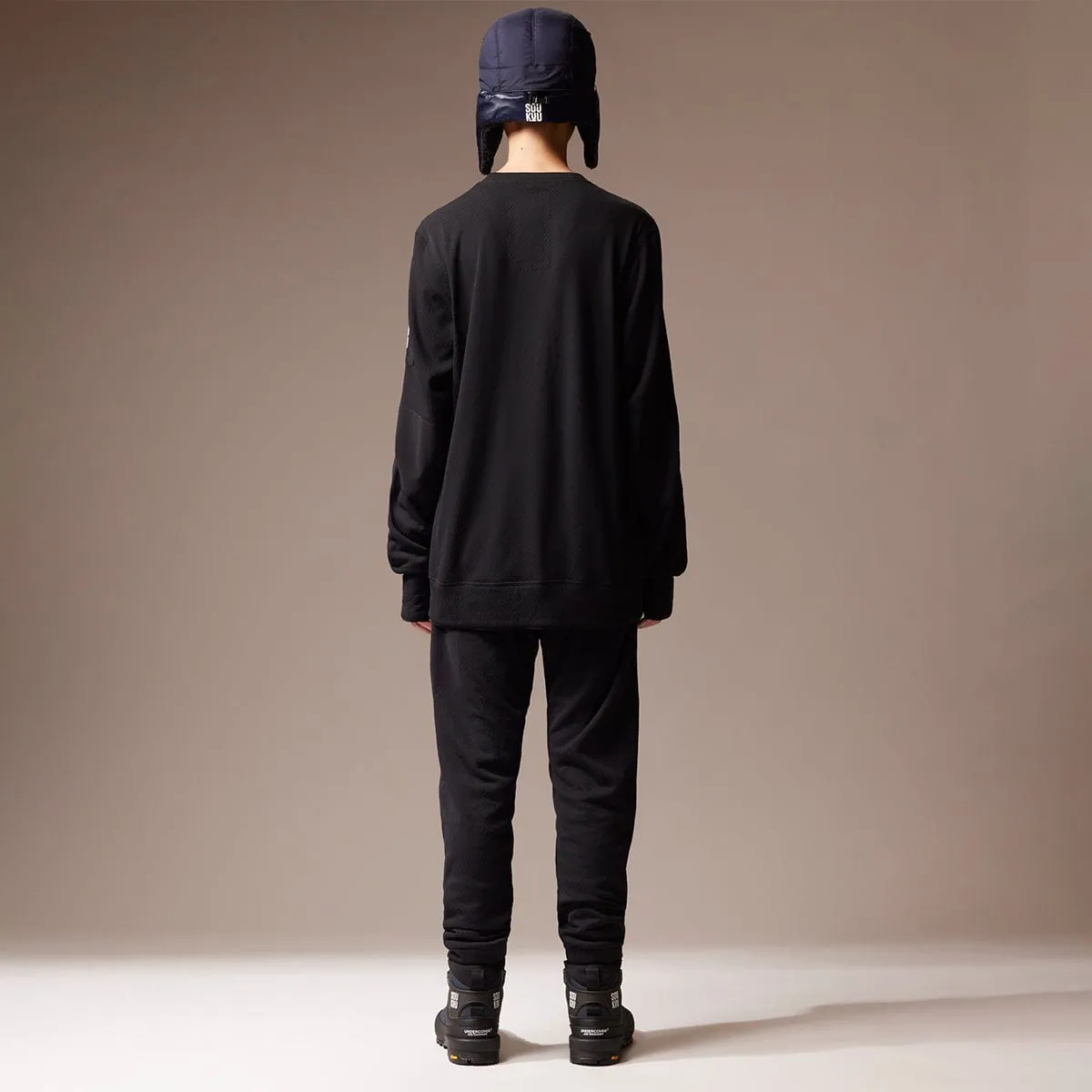 SOUKUU BY THE NORTH FACE X UNDERCOVER PROJECT U FUTUREFLEECE LONGSLEEVE CREW TNF BLACK | Bodega