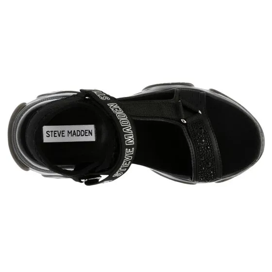 Steve Madden Womens Maximal Black Multi Sandals